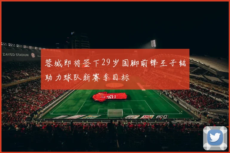 蓉城即将签下29岁国脚前锋王子铭助力球队新赛季目标